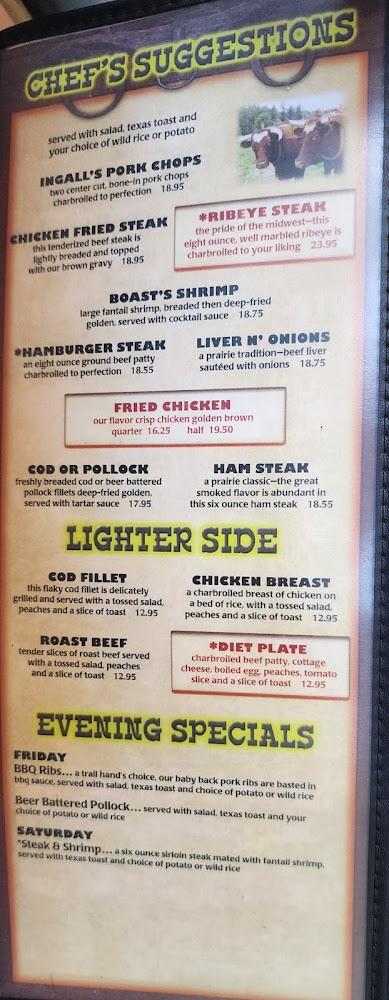 Oxbow Restaurant Menu image 1