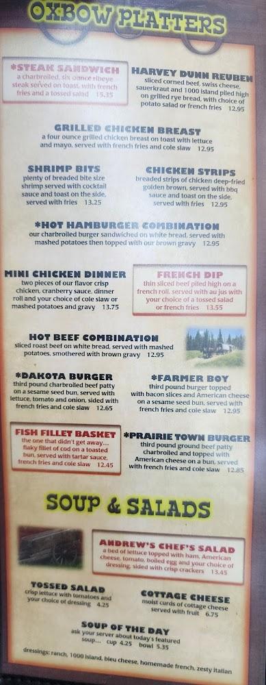 Oxbow Restaurant Menu image 3